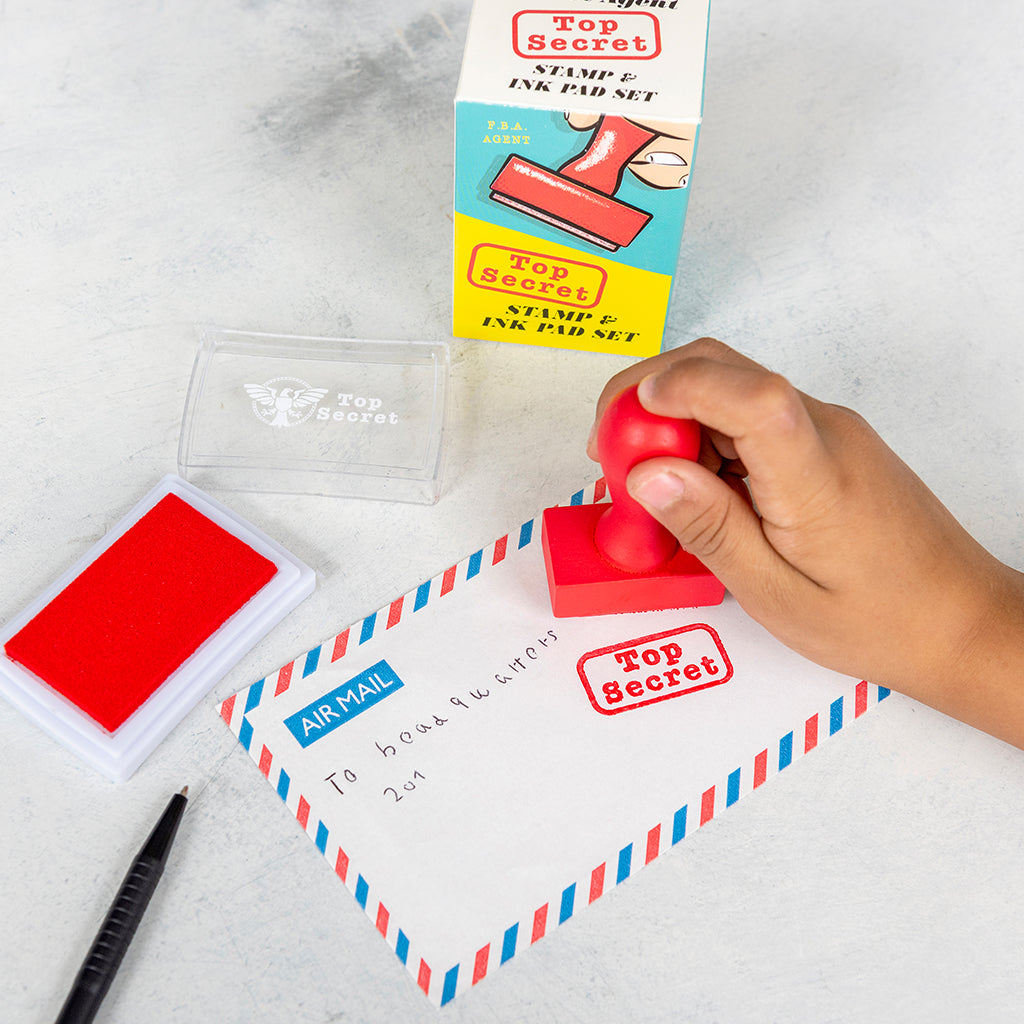Rex London - Stempelset Topgeheim met Stempel en Inktkussen