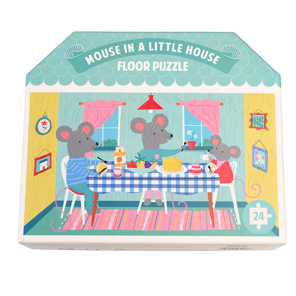 Rex London - Vloerpuzzel Muis in Huis (24 stukjes)