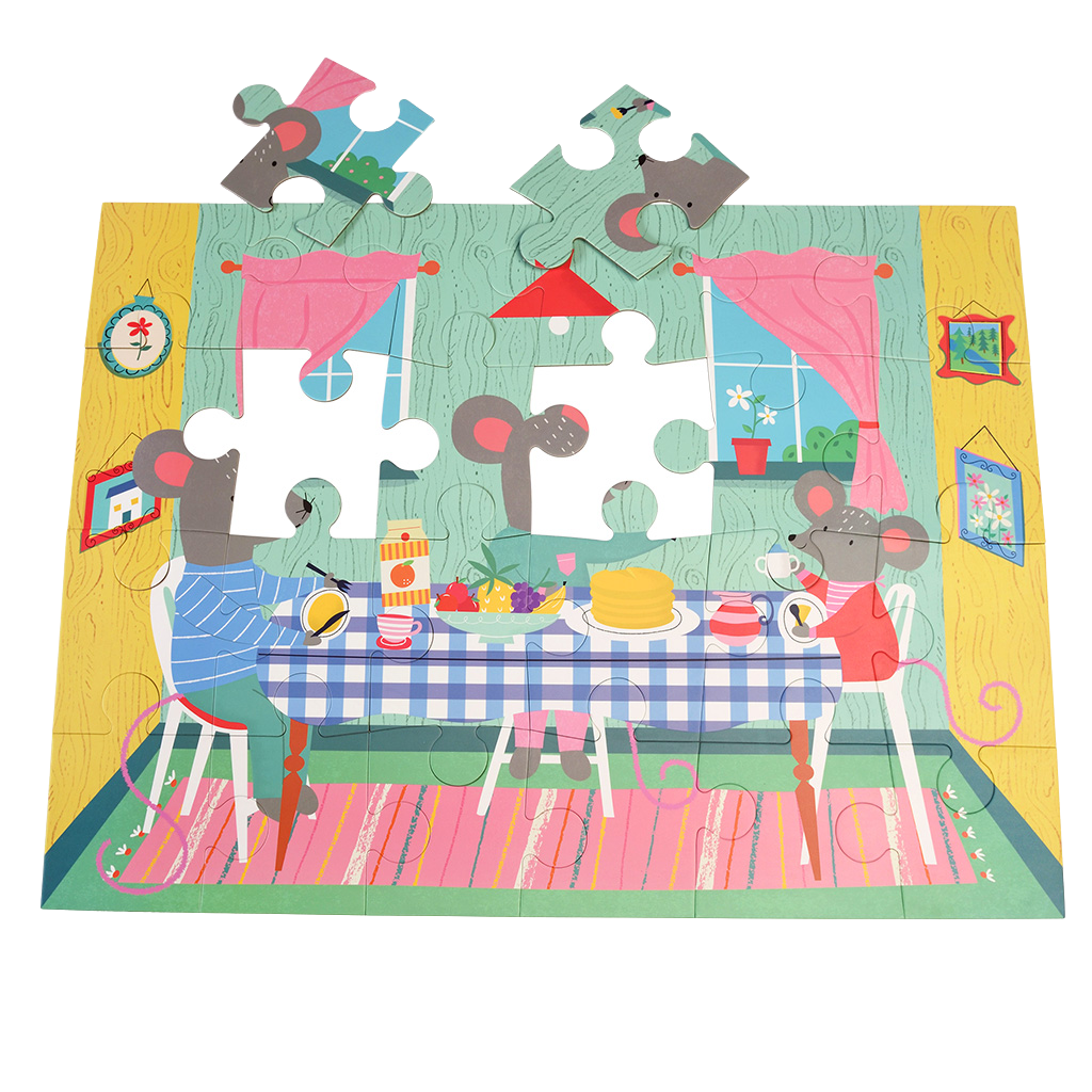 Rex London - Vloerpuzzel Muis in Huis (24 stukjes)