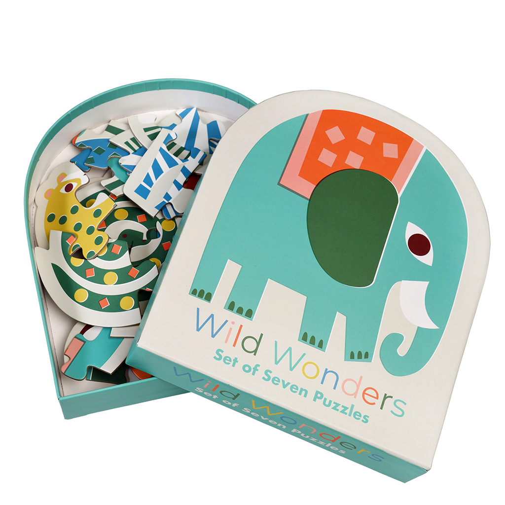 Rex London - Puzzelset Wild Wonders (7 dieren)