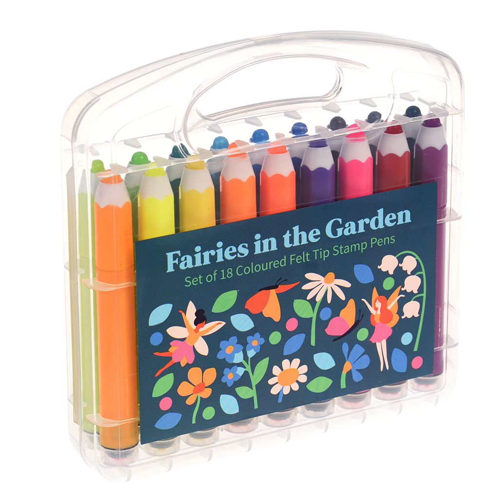 Rex London - Stiften met stempel Fairies in the Garden (18 stuks)