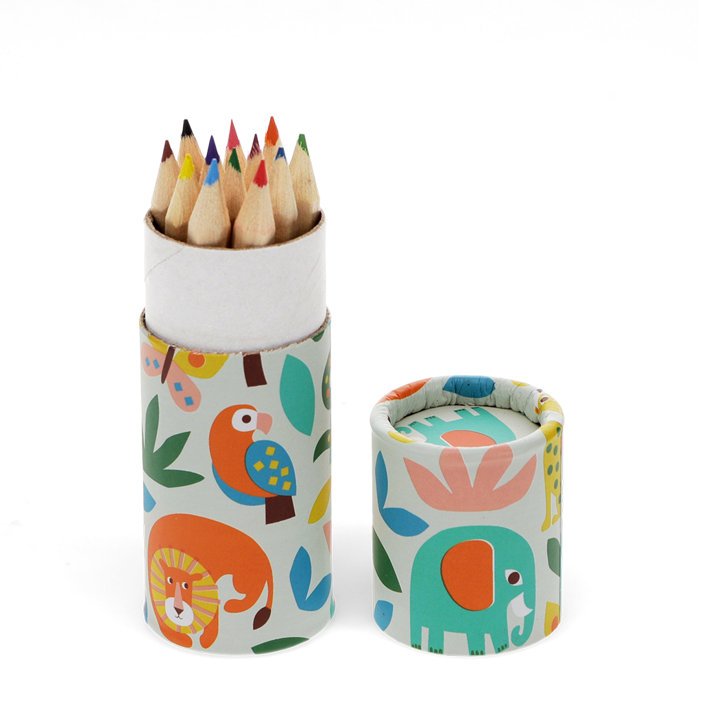 Rex London - Kleurpotloden in koker Wild Wonders