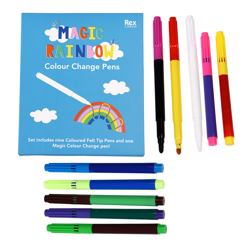 Rex London - Magische kleurveranderende viltstiften (set van 10)