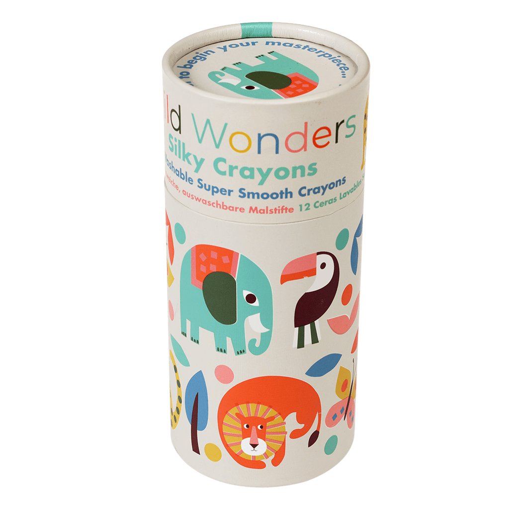 Rex London - Zijdezachte Kleurkrijtjes (set van 12) - Wild Wonders