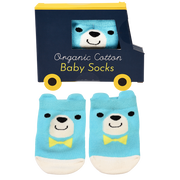 Rex London - Baby sokjes blauwe beer