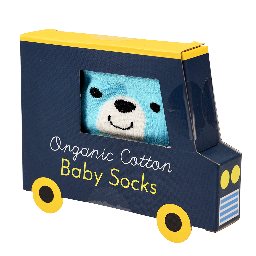 Rex London - Baby sokjes blauwe beer
