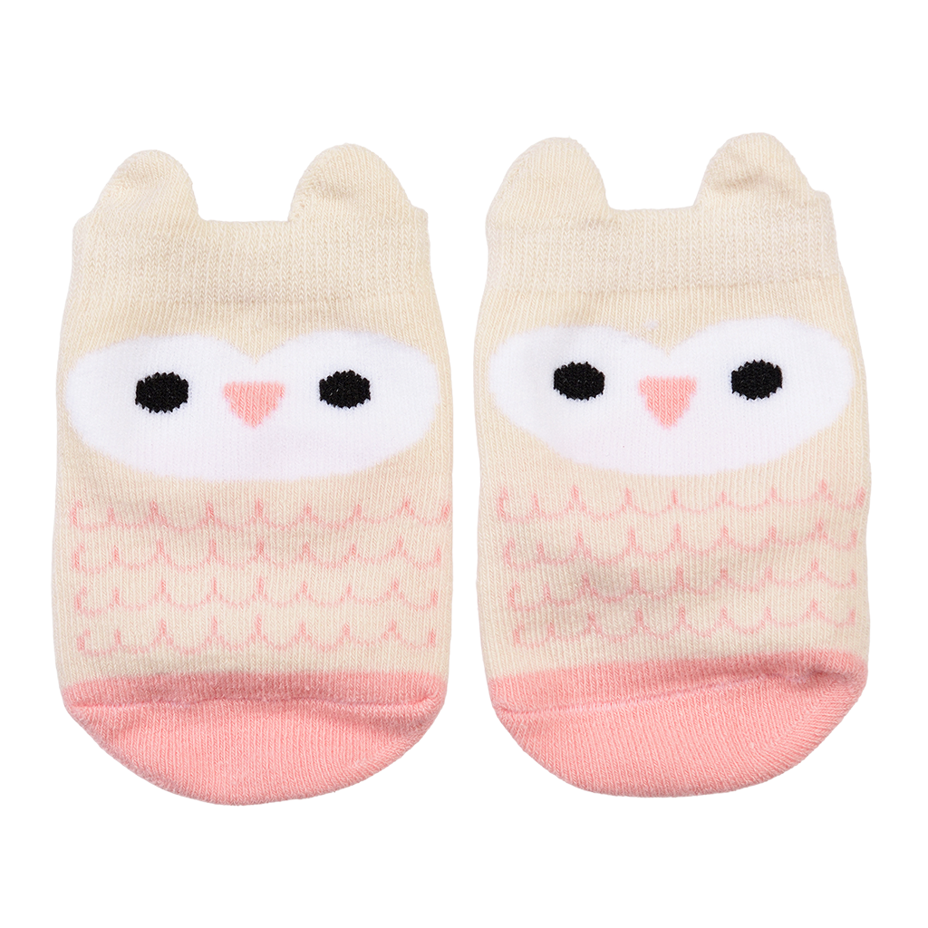 Rex London - Baby sokjes roze uil