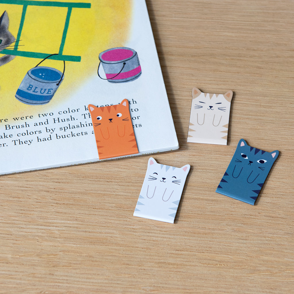 Rex London - Magnetische Boekenleggers Kat (set van 4)