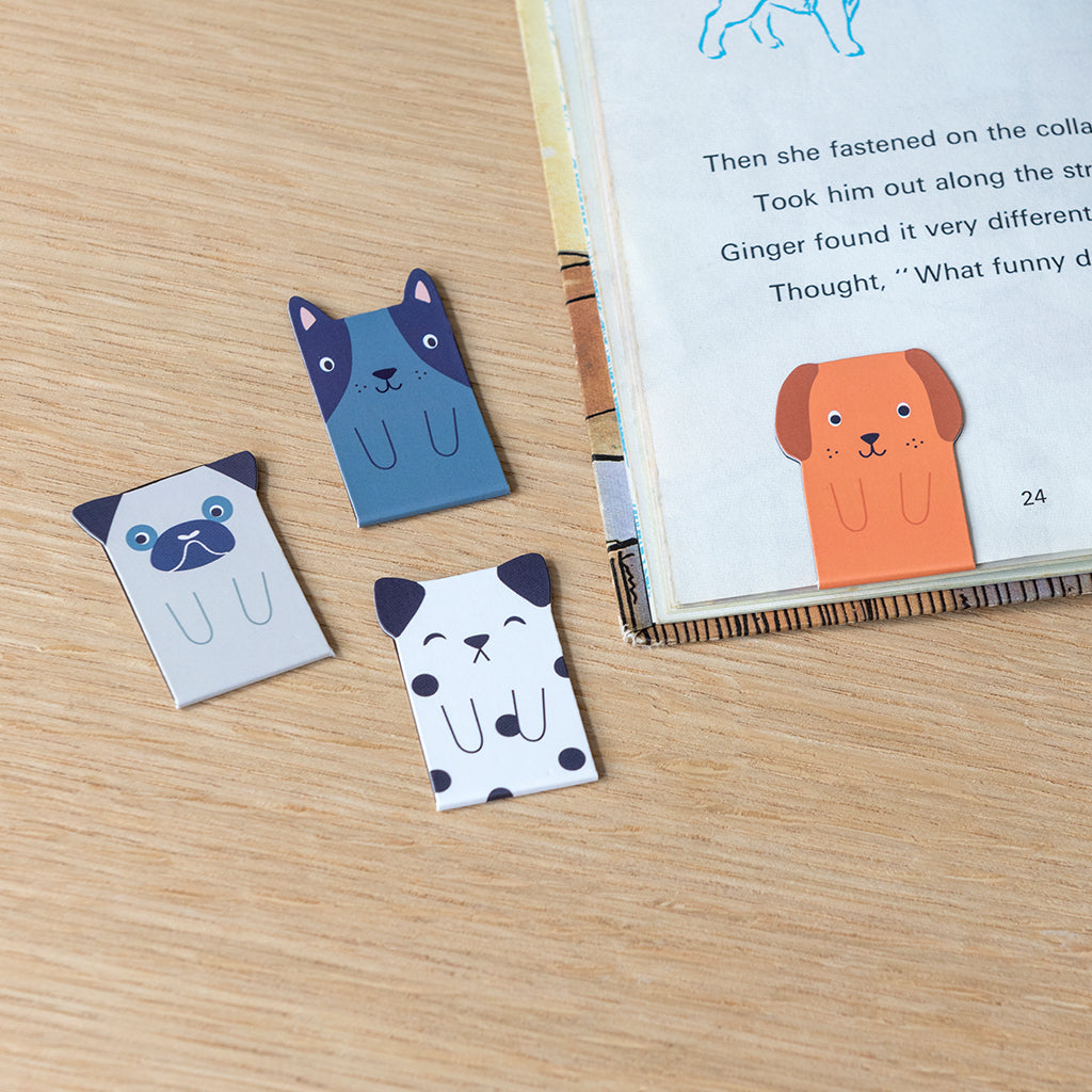 Rex London - Magnetische Boekenleggers Honden (set van 4)