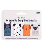 Rex London - Magnetische Boekenleggers Honden (set van 4)