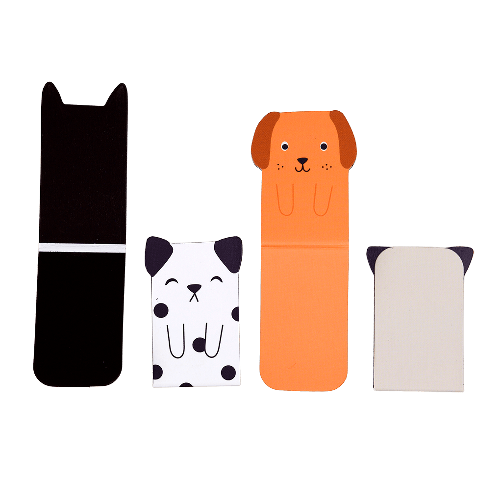 Rex London - Magnetische Boekenleggers Honden (set van 4)
