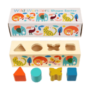 Rex London - Houten Vormen Sorteerspel Wild Wonders