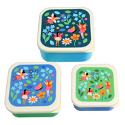 Rex London - Snackdoosjes Set van 3 Feeën in de Tuin