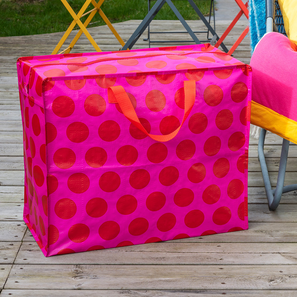 Rex London - Grote opbergzak Spotlights rood op roze