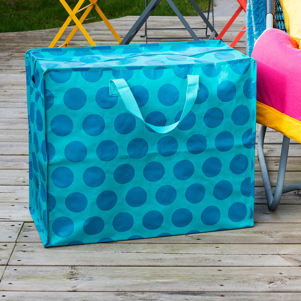 Rex London - Jumbo Opbergzak Blauw op Turquoise Spotlight