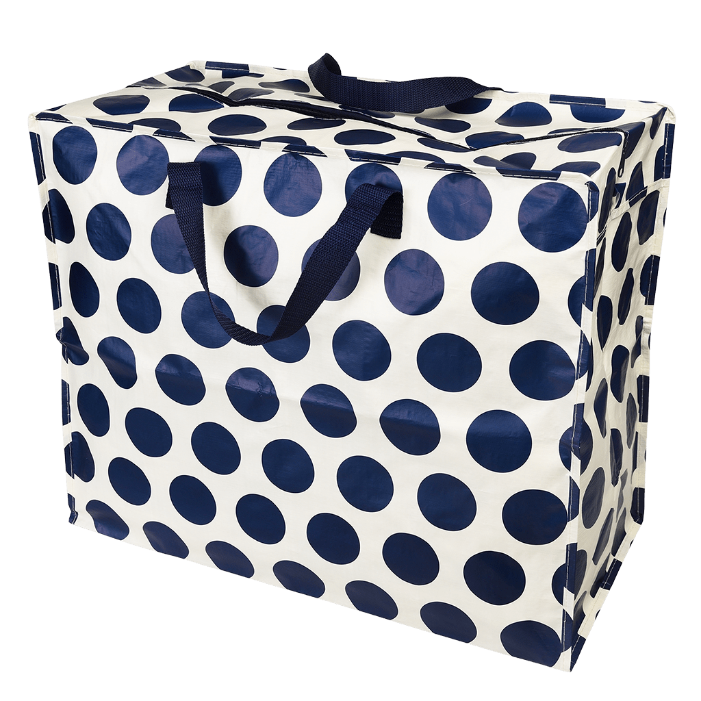 Rex London - Jumbo Opbergzak Schijnwerper Navy op Wit
