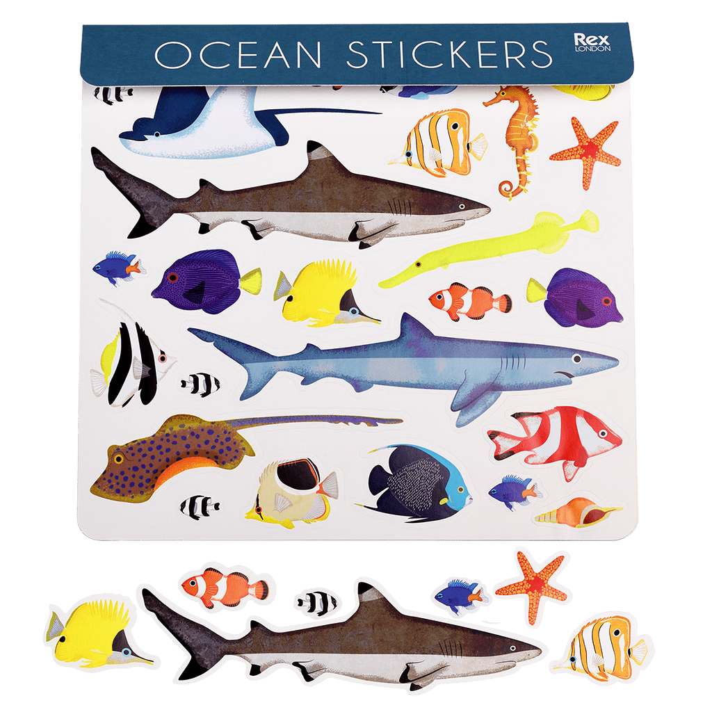 Rex London - Stickers Zeedieren (3 vellen)