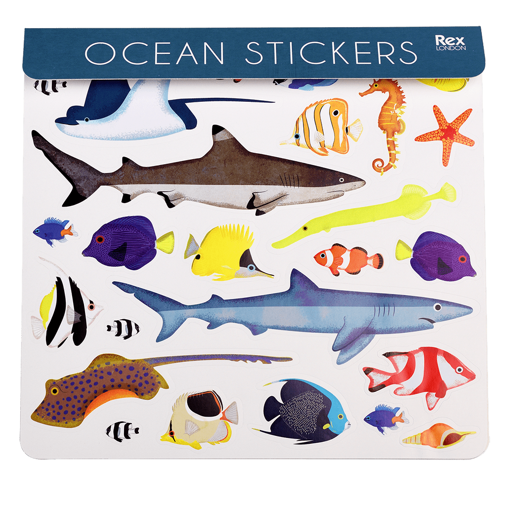 Rex London - Stickers Zeedieren (3 vellen)