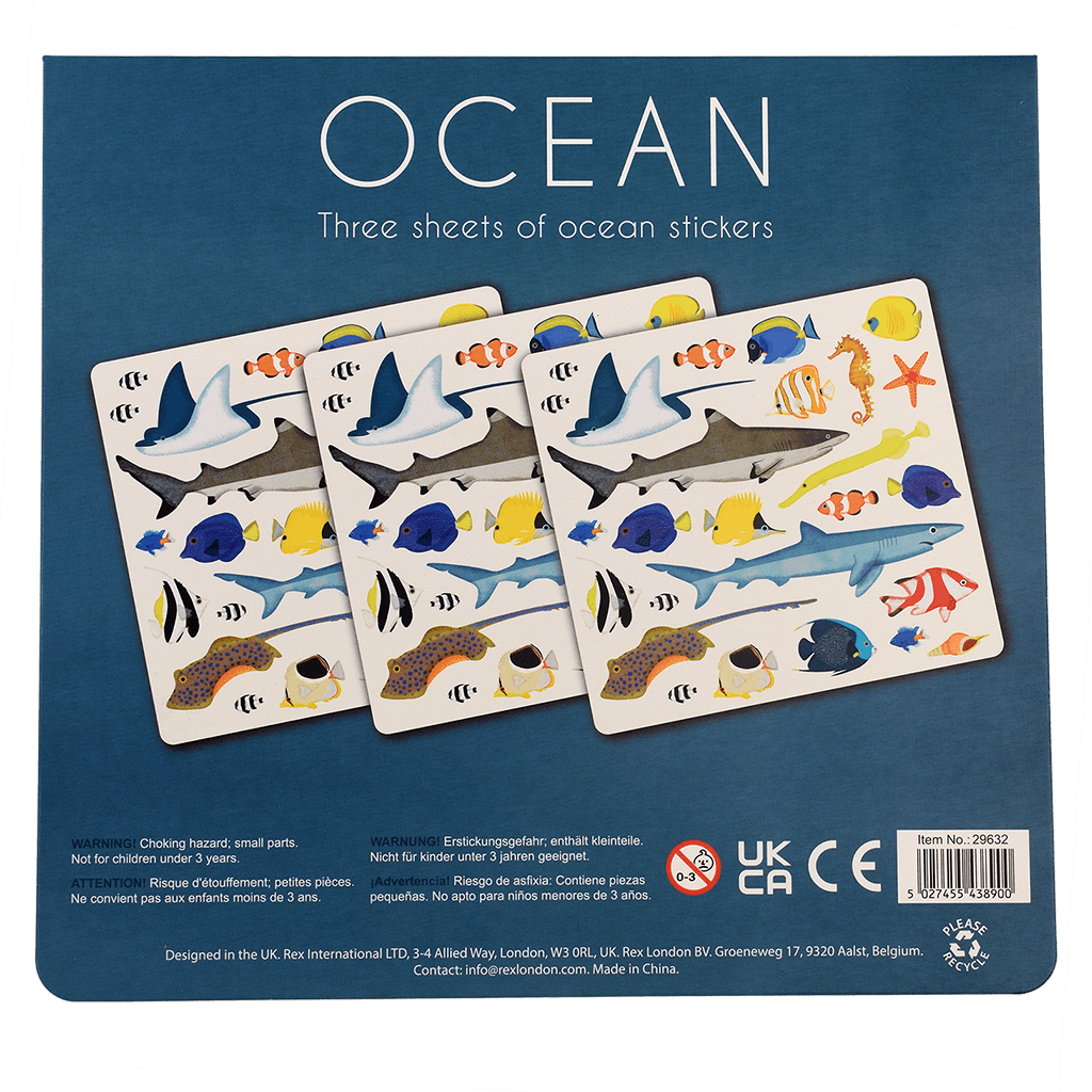 Rex London - Stickers Zeedieren (3 vellen)