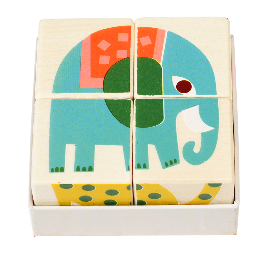 Rex London - Houten Puzzelblokjes Wild Wonders