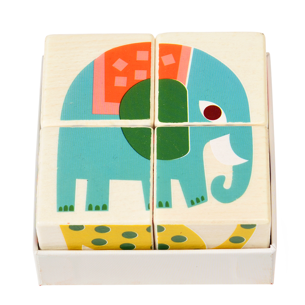 Rex London - Houten Puzzelblokjes Wild Wonders