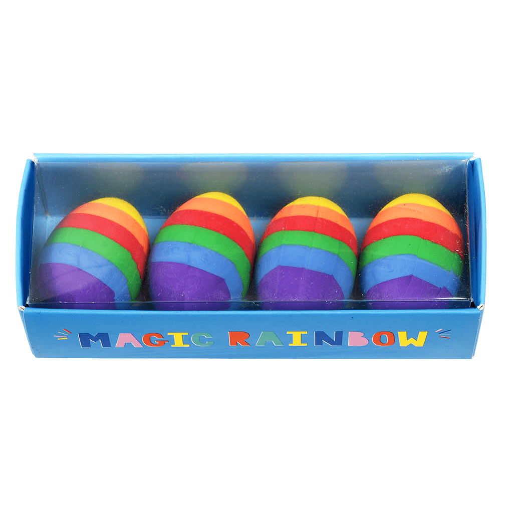 Rex London - Regenboog ei gummetjes (set van 4)