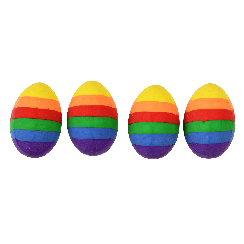Rex London - Regenboog ei gummetjes (set van 4)