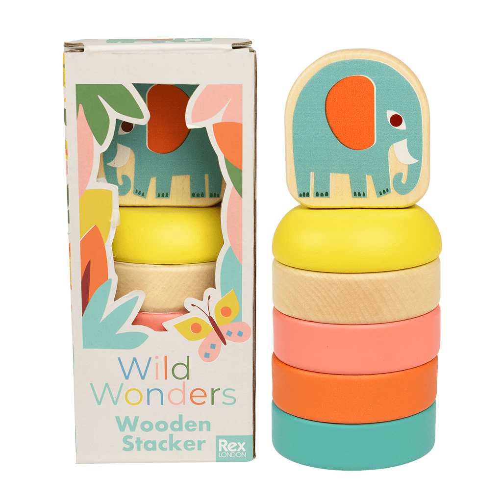 Rex London - Houten Stapeltoren Wild Wonders
