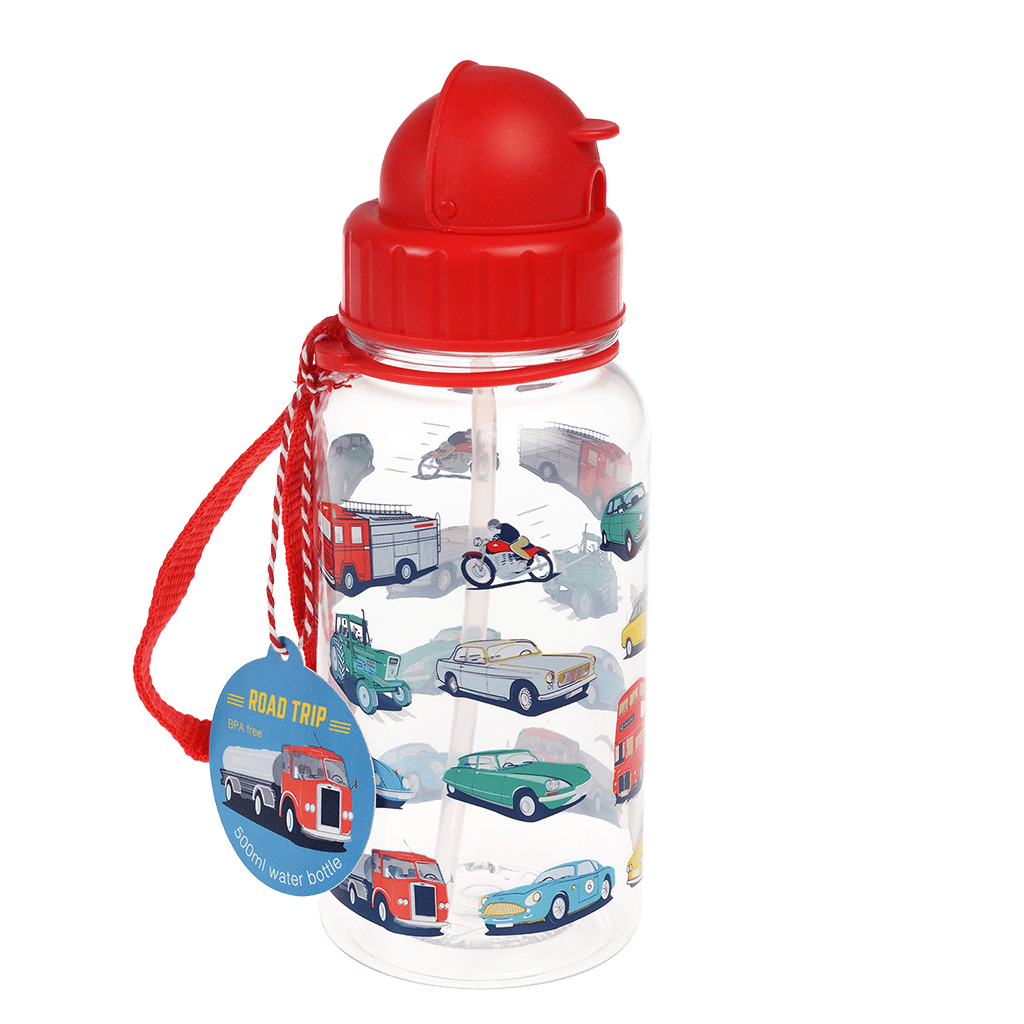 Rex London - Drinkfles kinderen Road Trip 500ml met rietje