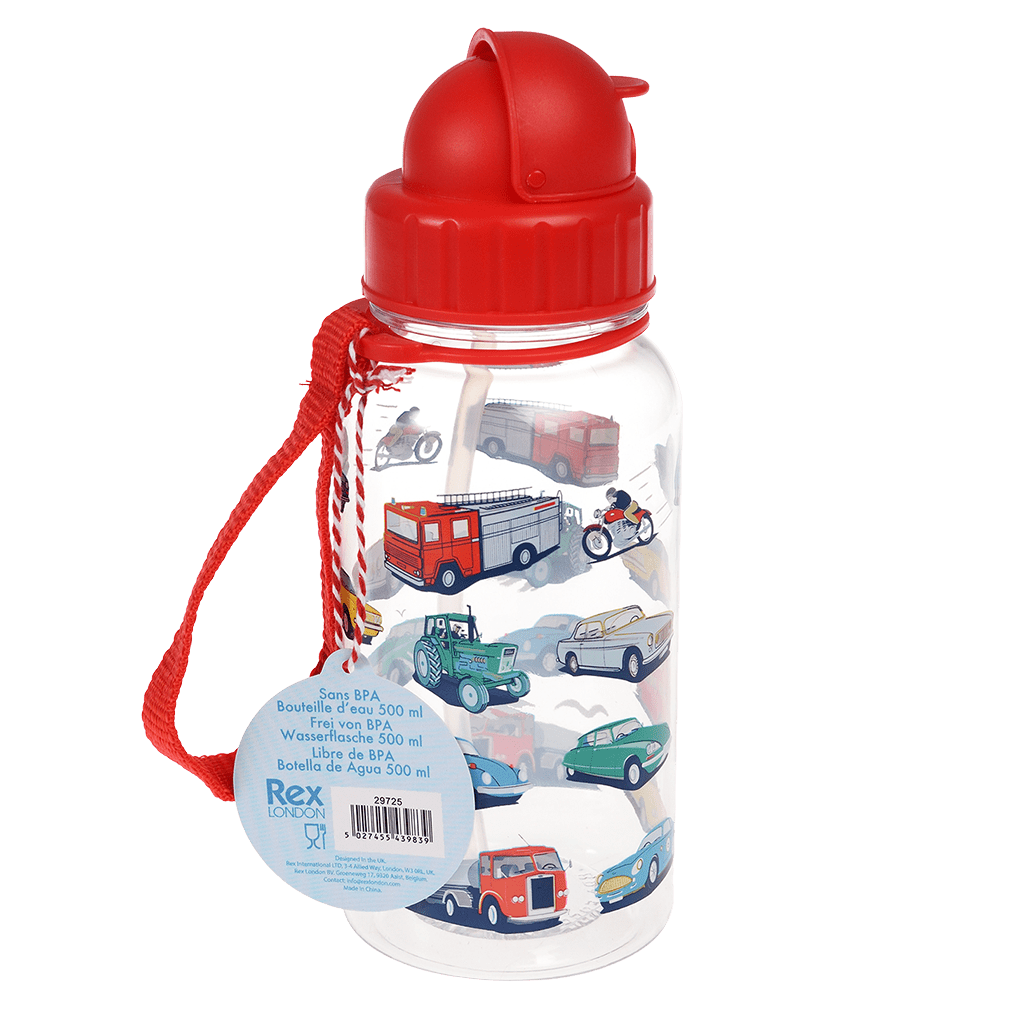 Rex London - Drinkfles kinderen Road Trip 500ml met rietje