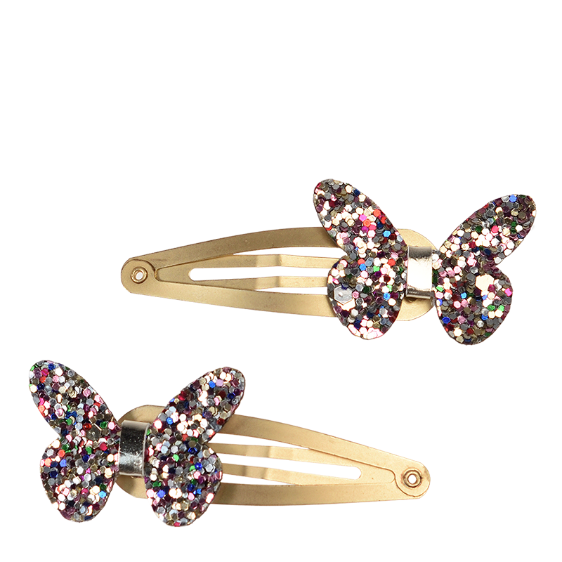 Rex London - Glitter haarspeldjes vlinder Fairies in the Garden (set van 2)