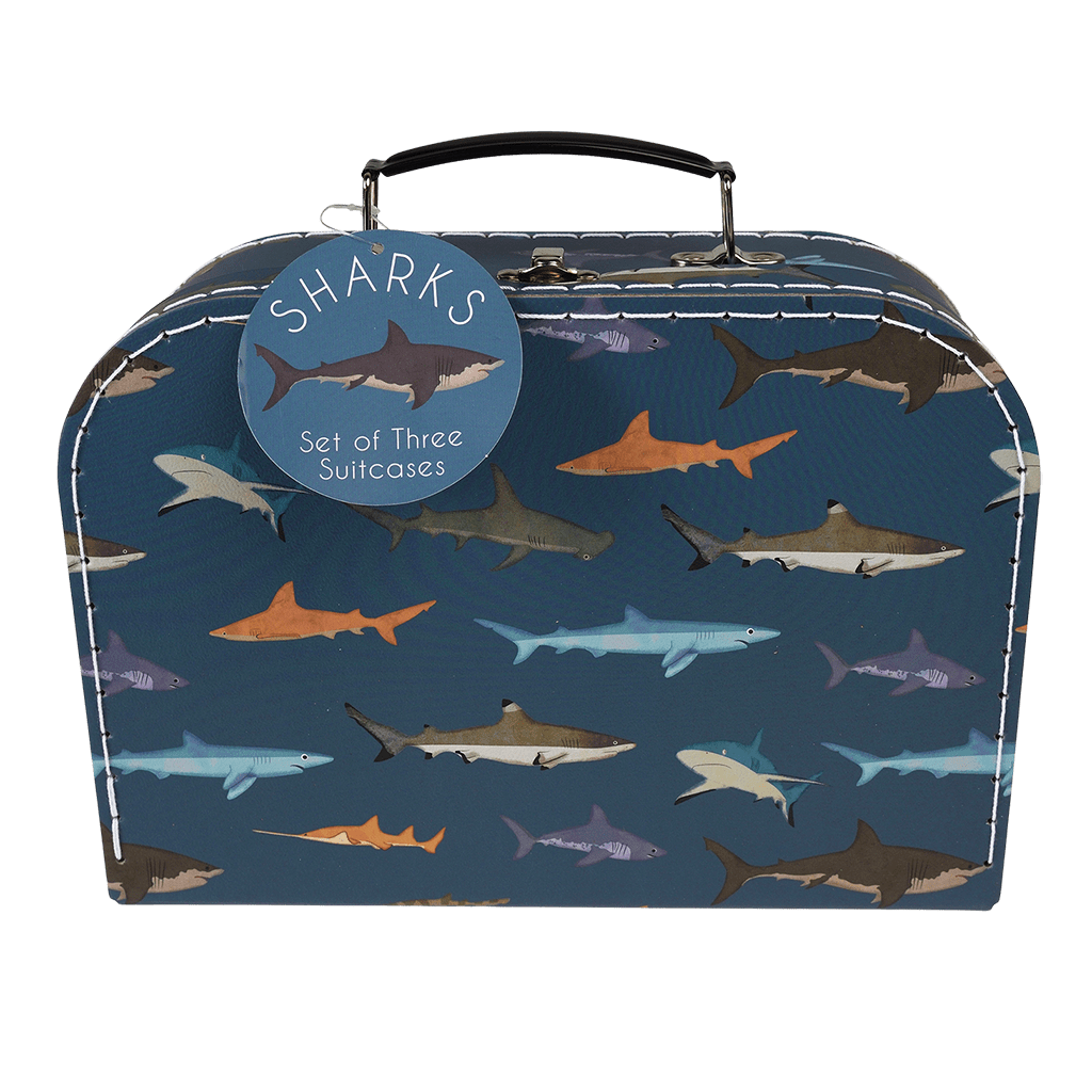 Rex London - Opbergkoffers Set van 3 Haaien