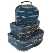 Rex London - Opbergkoffers Set van 3 Haaien