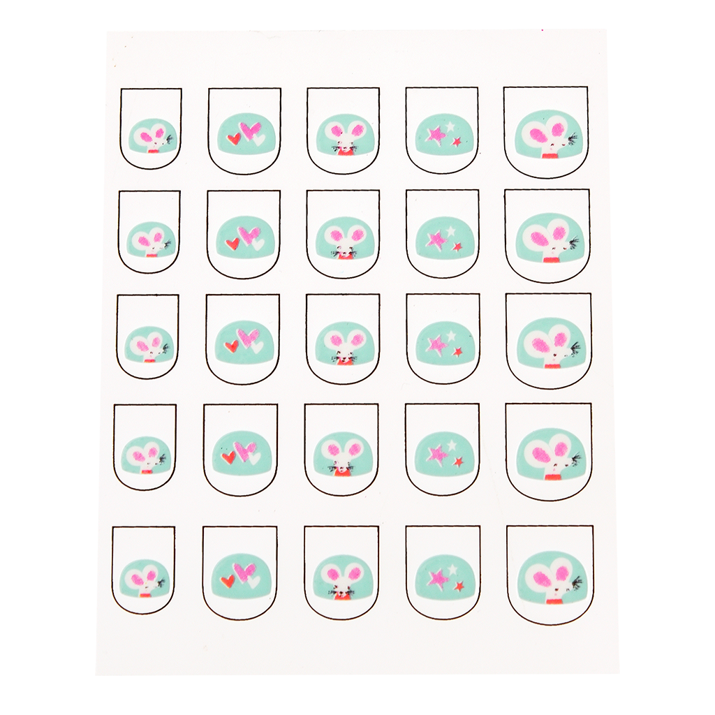 Rex London - Nagelstickers kinderen Muis Ballet (25 stuks)