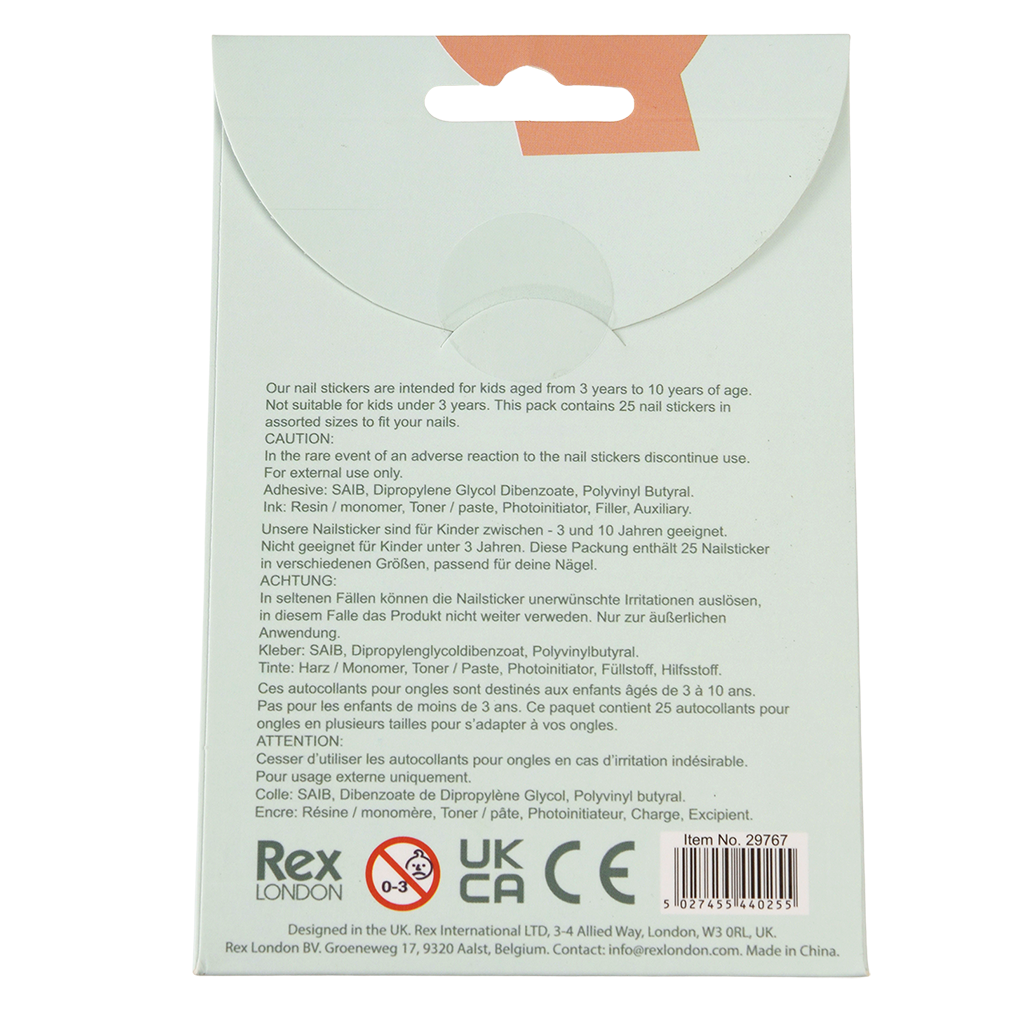 Rex London - Nagelstickers kinderen Muis Ballet (25 stuks)