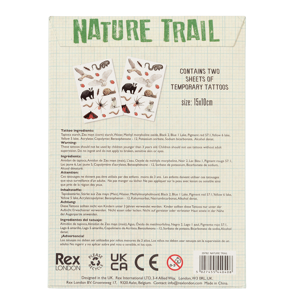 Rex London - Plaktattoos Natuurpad