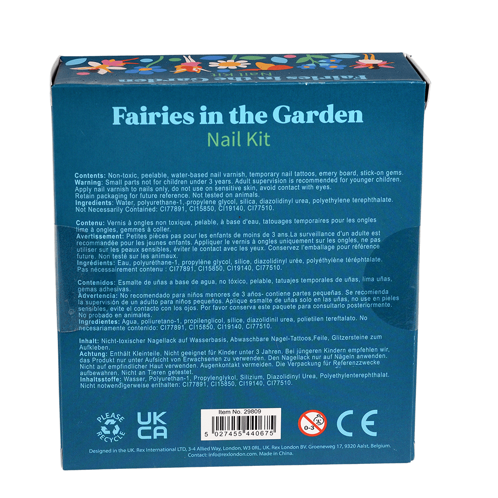 Rex London - Kindernagellak Set Fairies in the Garden