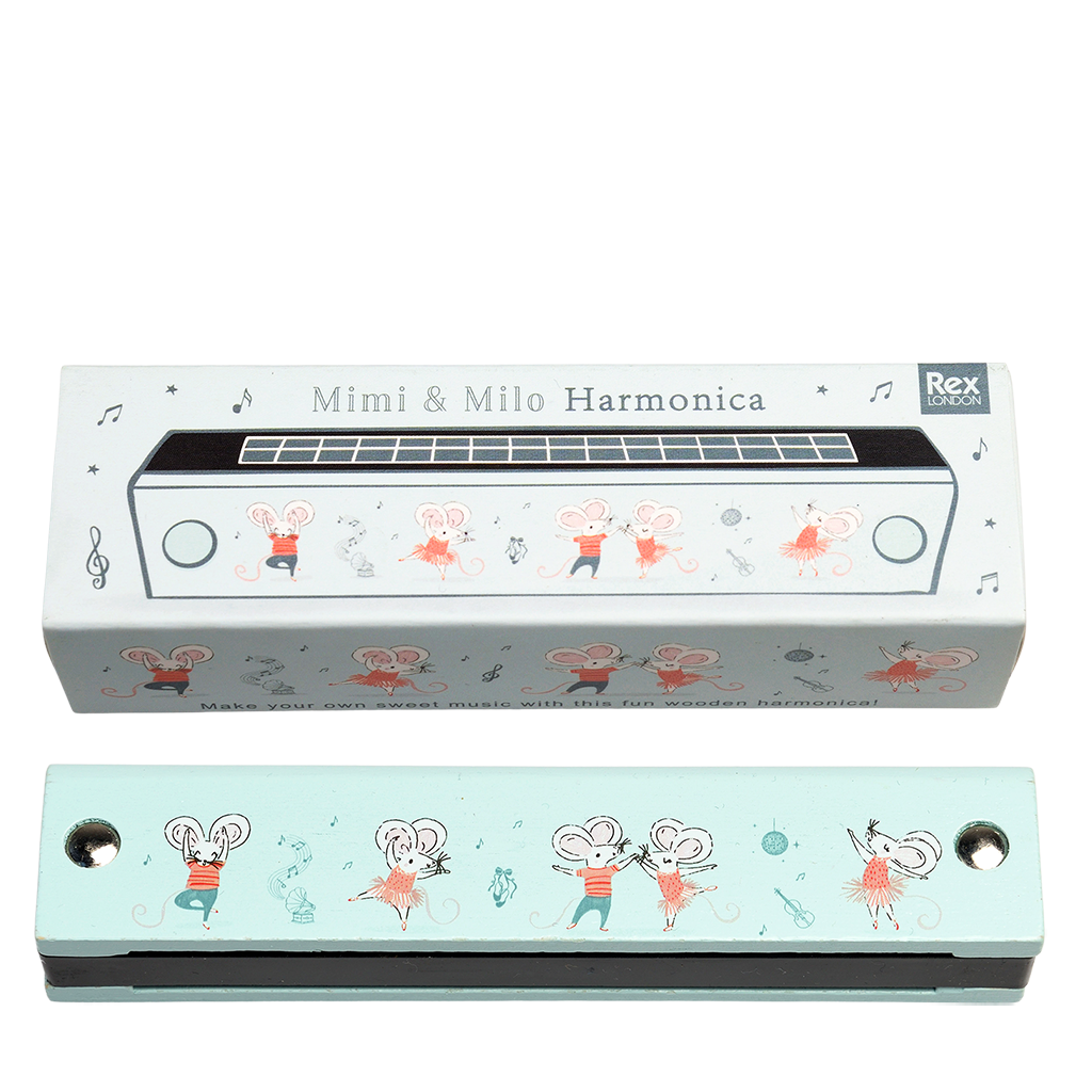 Rex London - Houten Mondharmonica Muis Ballet