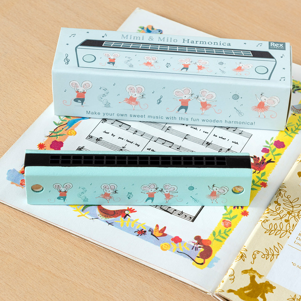 Rex London - Houten Mondharmonica Muis Ballet