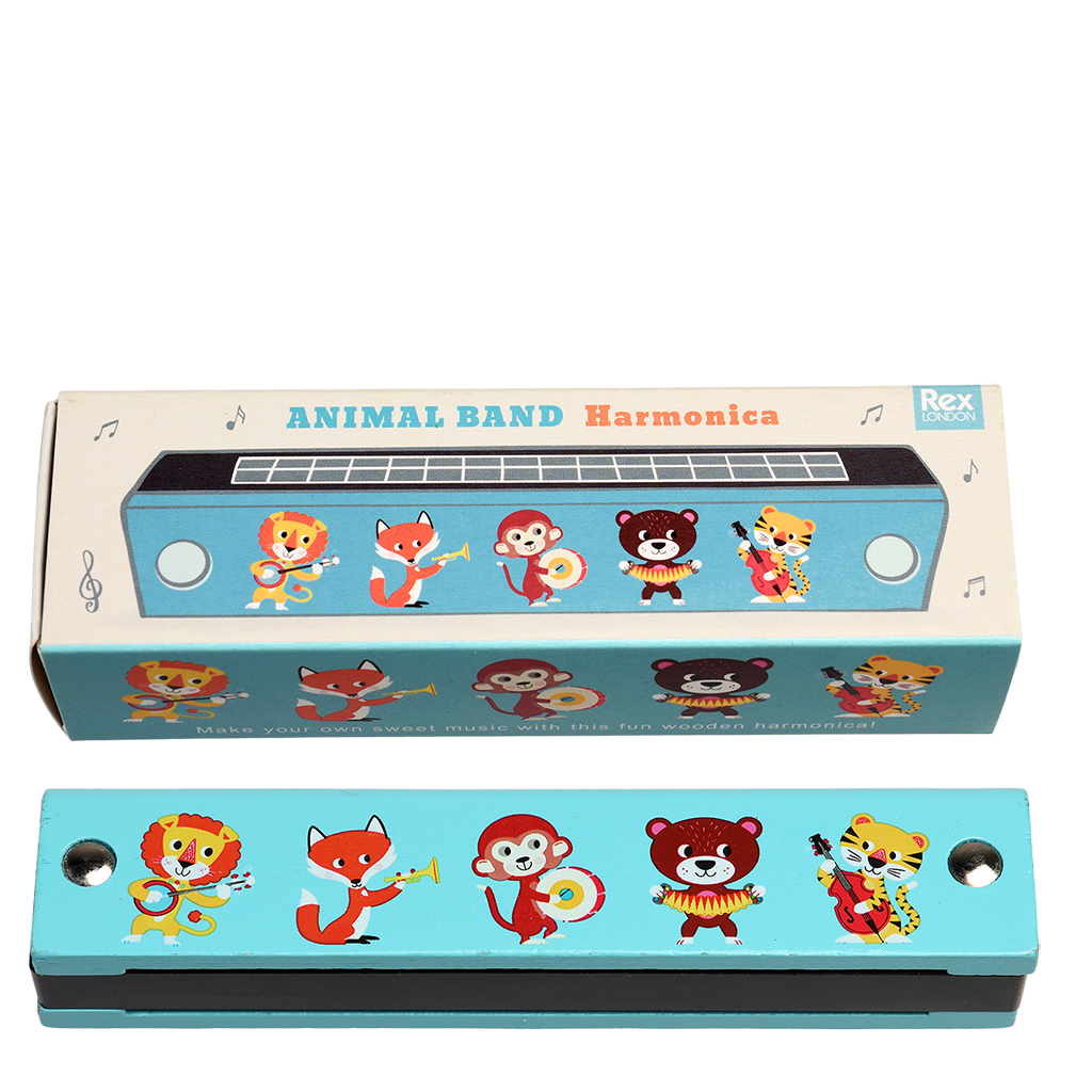 Rex London - Houten Mondharmonica Dierenband