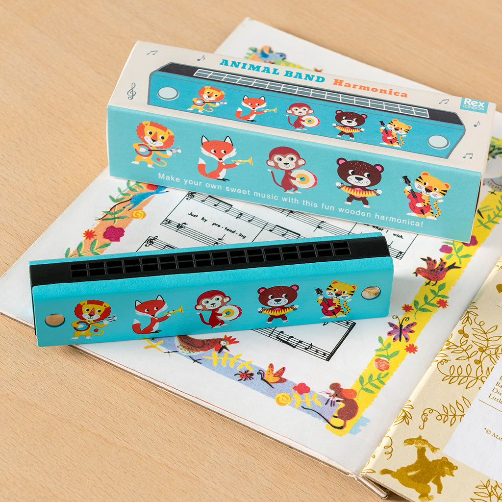Rex London - Houten Mondharmonica Dierenband