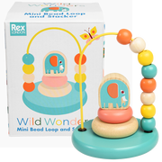 Rex London - Mini Kralenloop en Stapelspeelgoed Wild Wonders