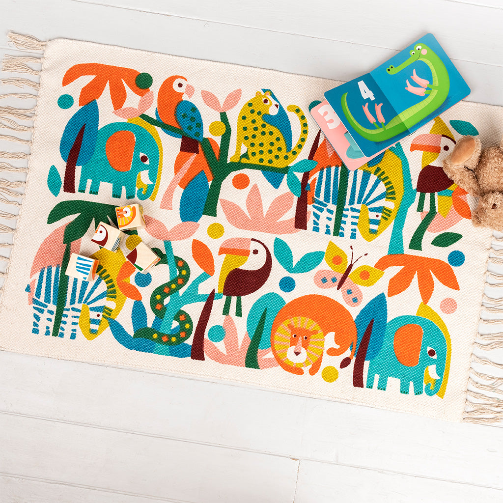 Rex London - Katoenen vloerkleed Wild Wonders (90x60 cm)