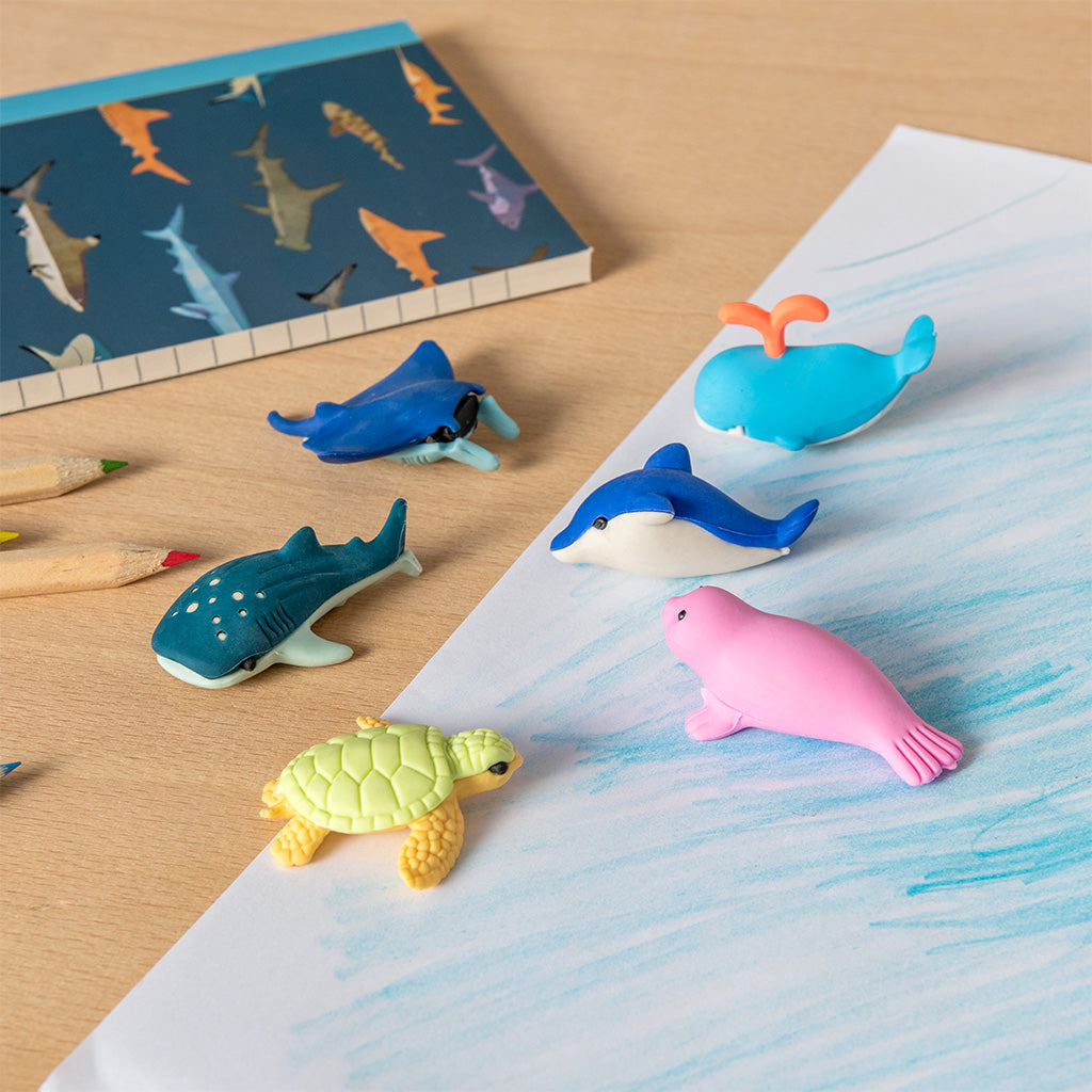 Rex London - Zeedieren gummetjes (set van 6)