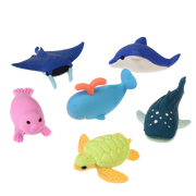 Rex London - Zeedieren gummetjes (set van 6)
