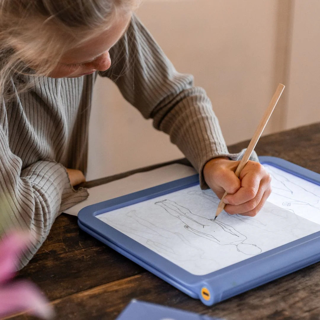 Kidywolf - Kidydraw-pro BLUE manga lichtgevende tekentablet + 4 stiften
