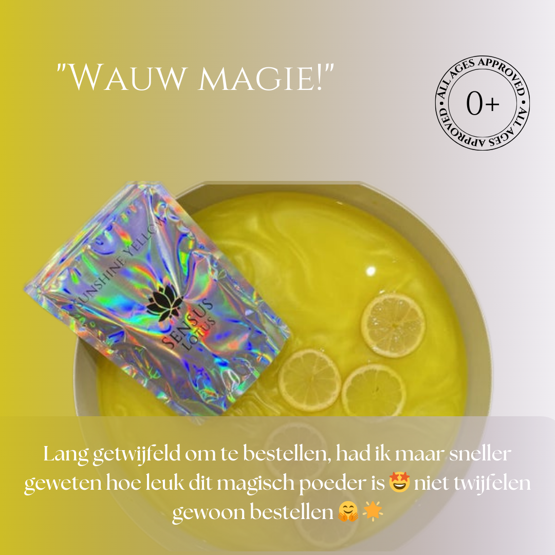Sensus Lotus - Magisch Badpoeder Sunshine Yellow