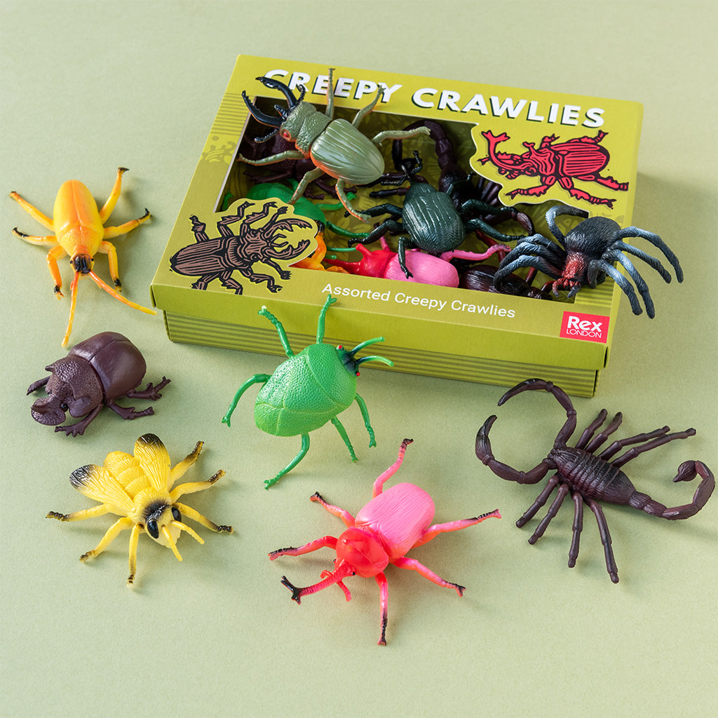 Rex London - Kruipende Beestjes Set (doos met 10 stuks)