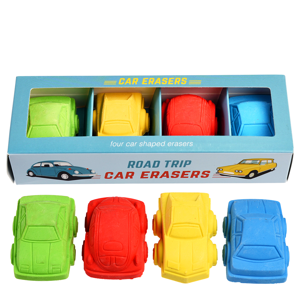 Rex London - Gummetjes Auto's Road Trip (set van 4)