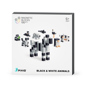 Pixio - Story Black & White Animals - 195 magneetblokjes